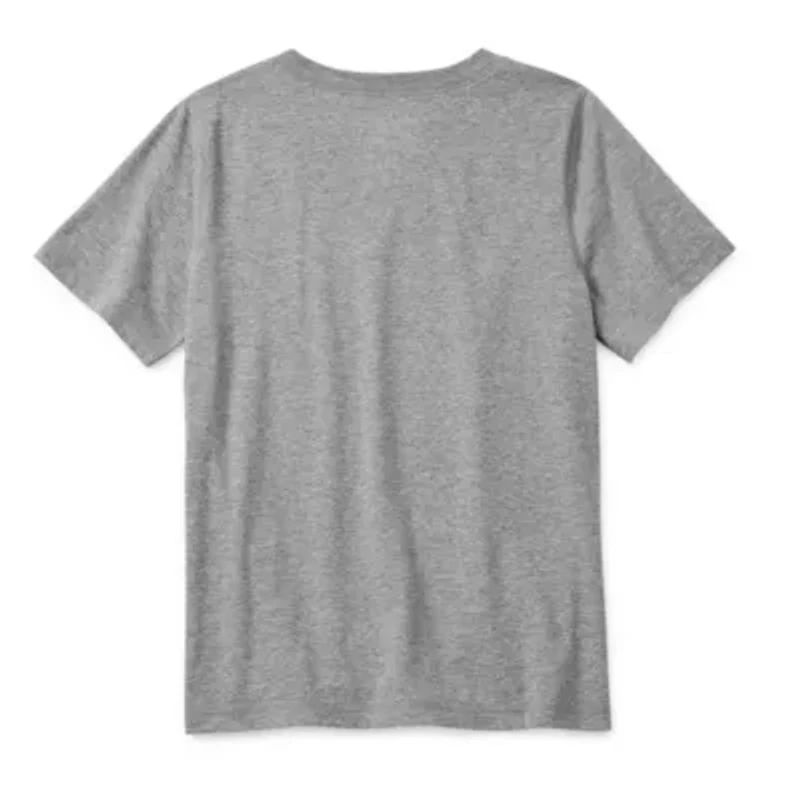 Thereabouts Little & Big Kid Boys Sensory Friendly Crew Neck Short Sleeve Adaptive T-Shirt