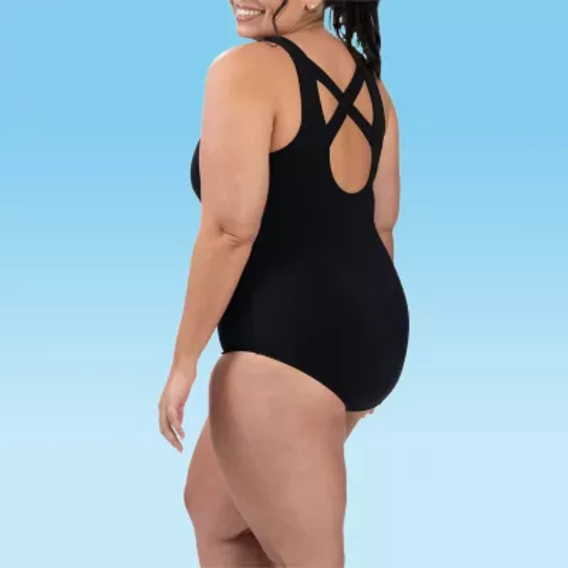 Dolfin Womens Easy-on + Easy-off One Piece Swimsuit