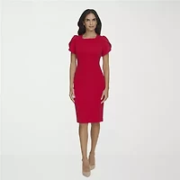 Marc New York Womens Short Sleeve Sheath Dress