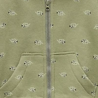 Okie Dokie Baby Boys Fleece Hooded Lightweight Jacket