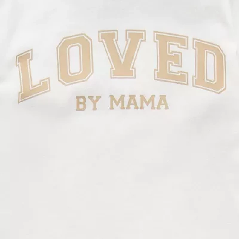 Okie Dokie Baby Girls Round Neck Long Sleeve Graphic T-Shirt