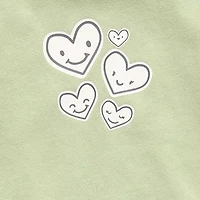 Okie Dokie Baby Girls Round Neck Long Sleeve Graphic T-Shirt