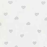 Okie Dokie Baby Girls Round Neck Long Sleeve Rib Bodysuit