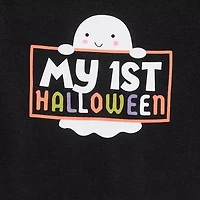 Okie Dokie Halloween Baby Unisex Round Neck Short Sleeve Rib Bodysuit