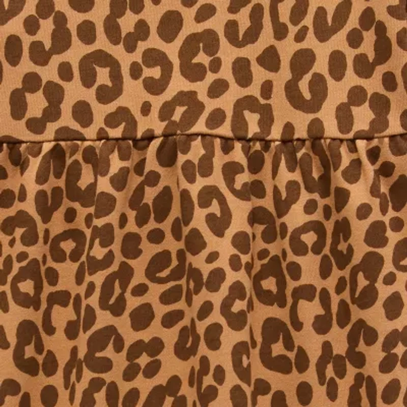 Okie Dokie Toddler & Little Girls Long Sleeve Cuffed Sweatshirt Dress