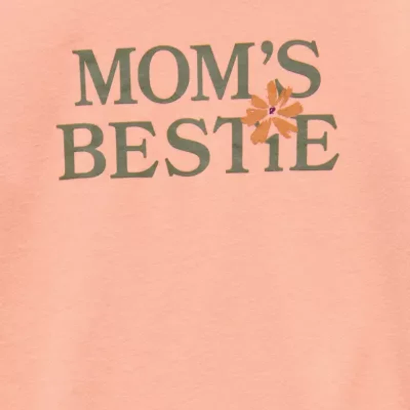 Okie Dokie Toddler & Little Girls Round Neck Long Sleeve Graphic T-Shirt