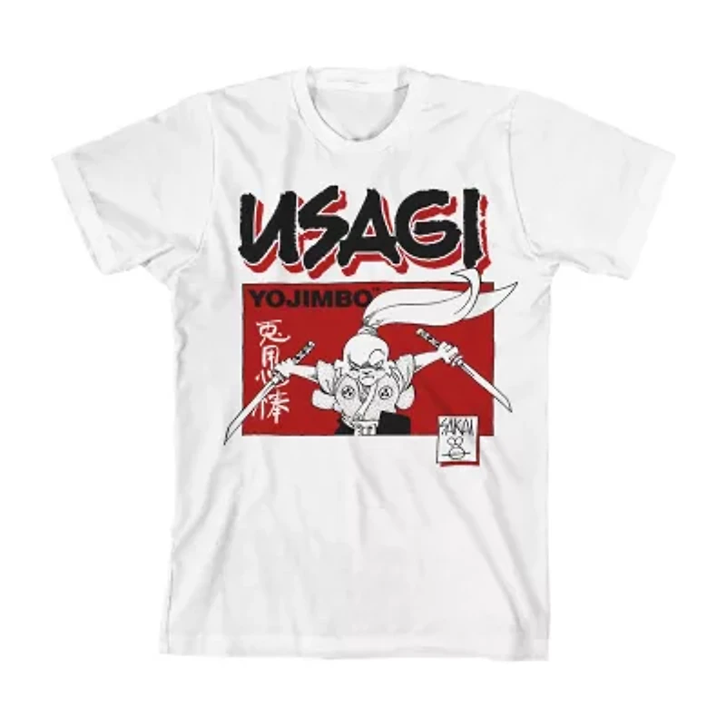 Boys Crew Neck Short Sleeve Relaxed Fit Graphic T-Shirt