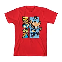 Boys Crew Neck Short Sleeve Relaxed Fit Graphic T-Shirt