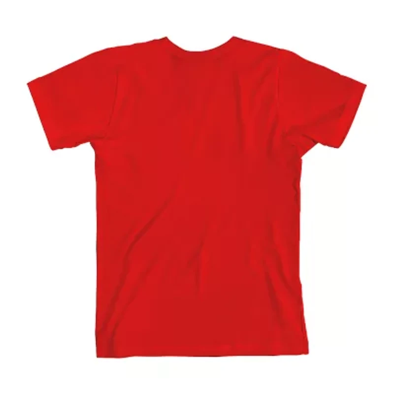 Boys Crew Neck Short Sleeve Relaxed Fit Graphic T-Shirt