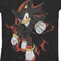 Boys Crew Neck Short Sleeve Relaxed Fit Sonic the Hedgehog Graphic T-Shirt