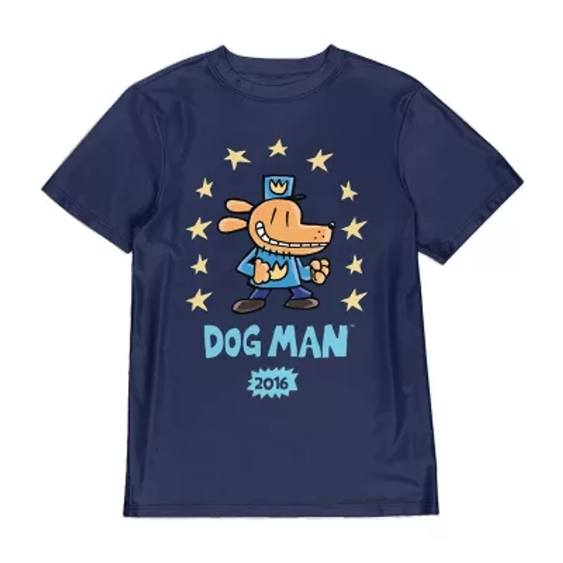 Boys Crew Neck Short Sleeve Relaxed Fit Graphic T-Shirt