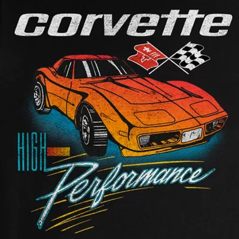 Mens Short Sleeve Corvette Graphic T-Shirt