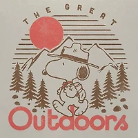 Mens Short Sleeve Regular Fit Peanuts Snoopy Graphic T-Shirt