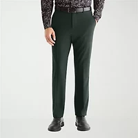 J. Ferrar Mens Slim Fit Dress Flat Front Pant