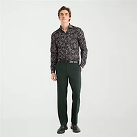 J. Ferrar Mens Slim Fit Dress Flat Front Pant