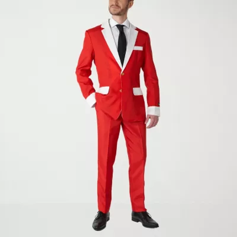 Suitmeister Santa Faux Fur Mens 3-pc. Suit Set