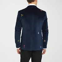 Opposuits Christmas Embroidered Mens Slim Fit Blazer