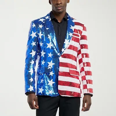 Suitmeister Usa Sequin Mens Slim Fit Blazer