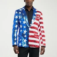Suitmeister Usa Sequin Mens Slim Fit Blazer