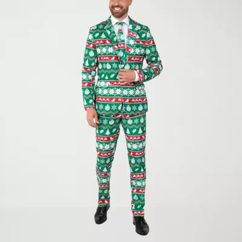 Suitmeister Christmas Nordic Mens 3-pc. Suit Set
