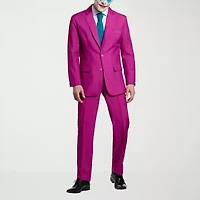 Suitmeister Ruby Red Joker Mens 3-pc. Suit Set