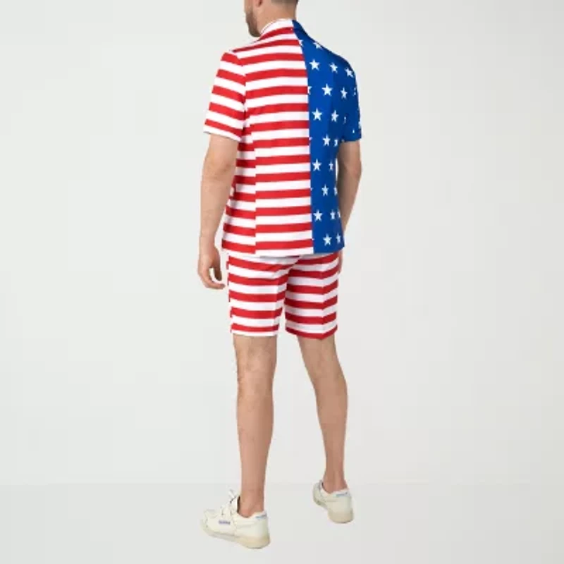 Suitmeister Usa Flag Mens 3-pc. Suit Set