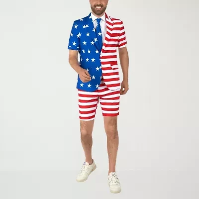 Suitmeister Usa Flag Mens 3-pc. Suit Set