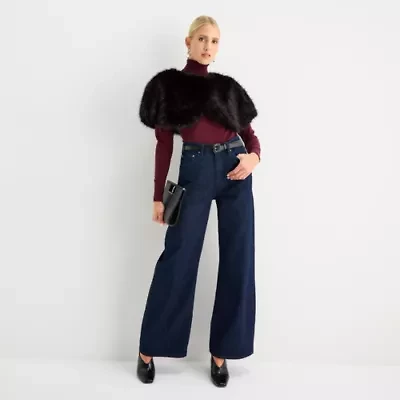 Worthington Wrap Faux Fur Scarf