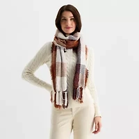St. John's Bay Chenille Plaid Scarf