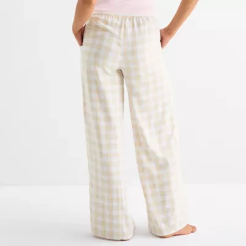Arizona Body Womens Flannel Juniors Pajama Pants