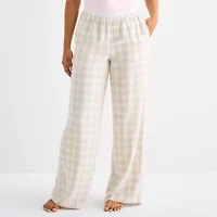 Arizona Body Womens Flannel Juniors Pajama Pants