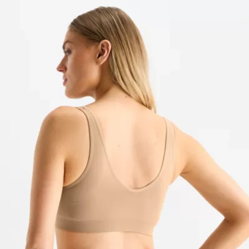 Ambrielle Seamless Womens Light Support Bralette