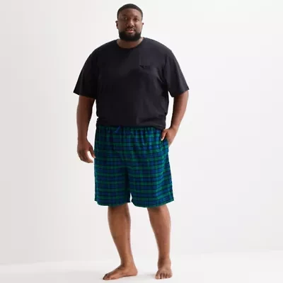 St. John's Bay Mens Flannel Big Pajama Shorts