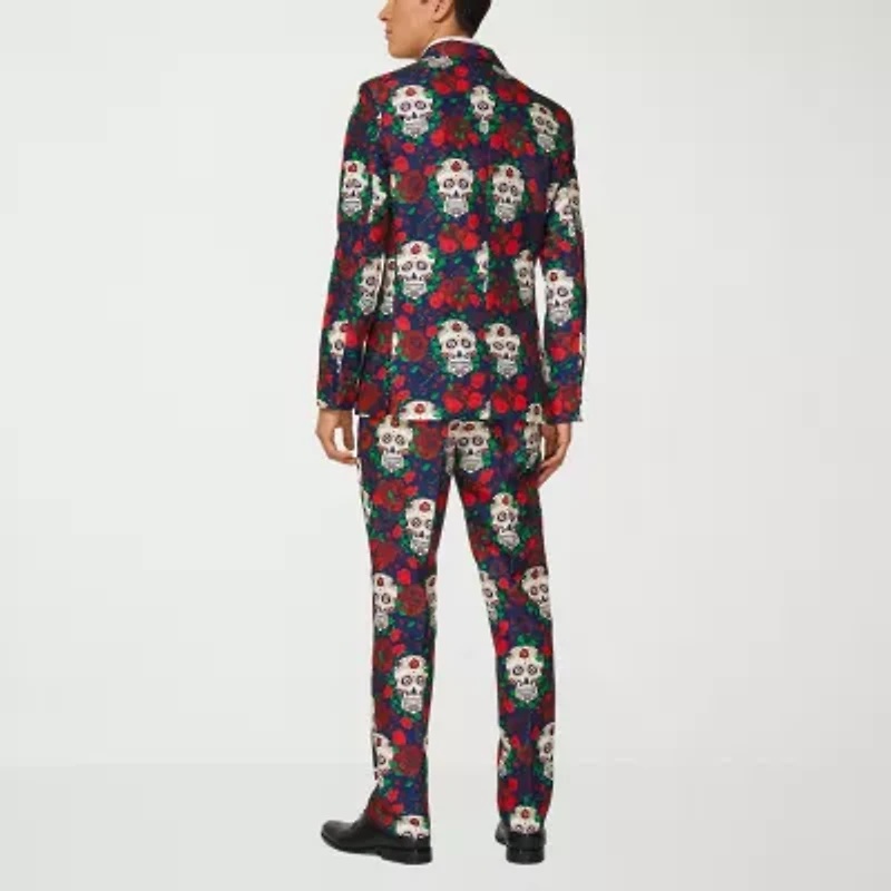 Suitmeister Day Of The Dead Mens 3-pc. Suit Set