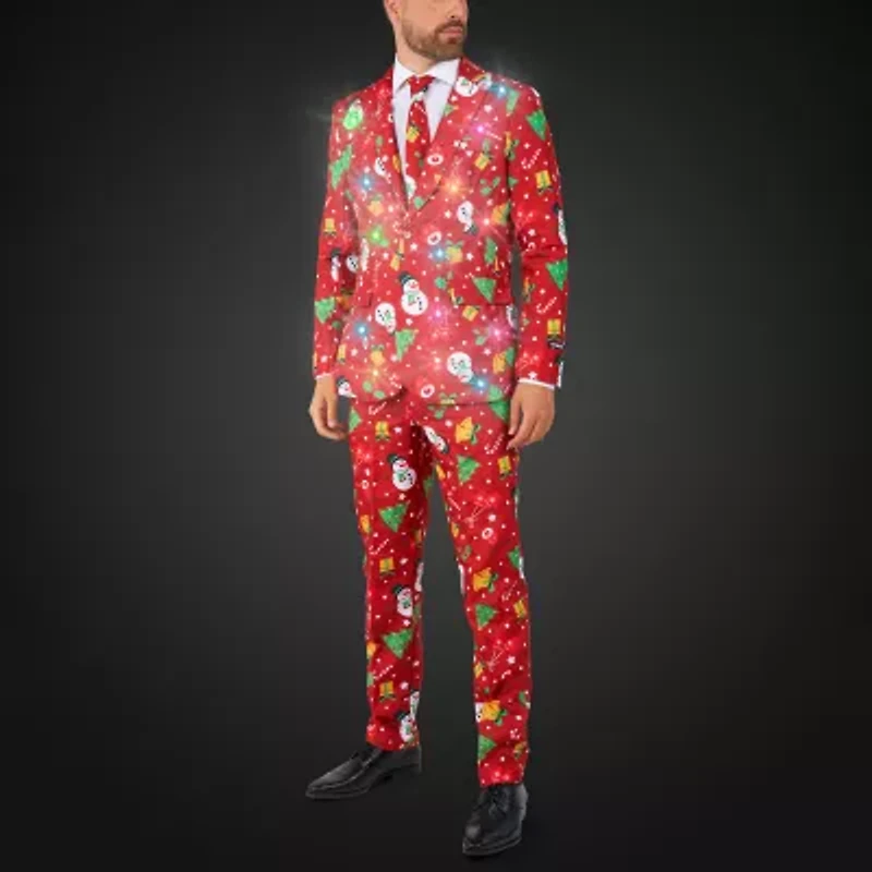 Suitmeister Christmas Mens 3-pc. Suit Set