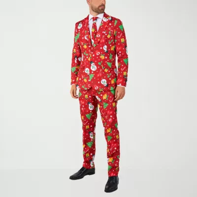 Suitmeister Christmas Mens 3-pc. Suit Set