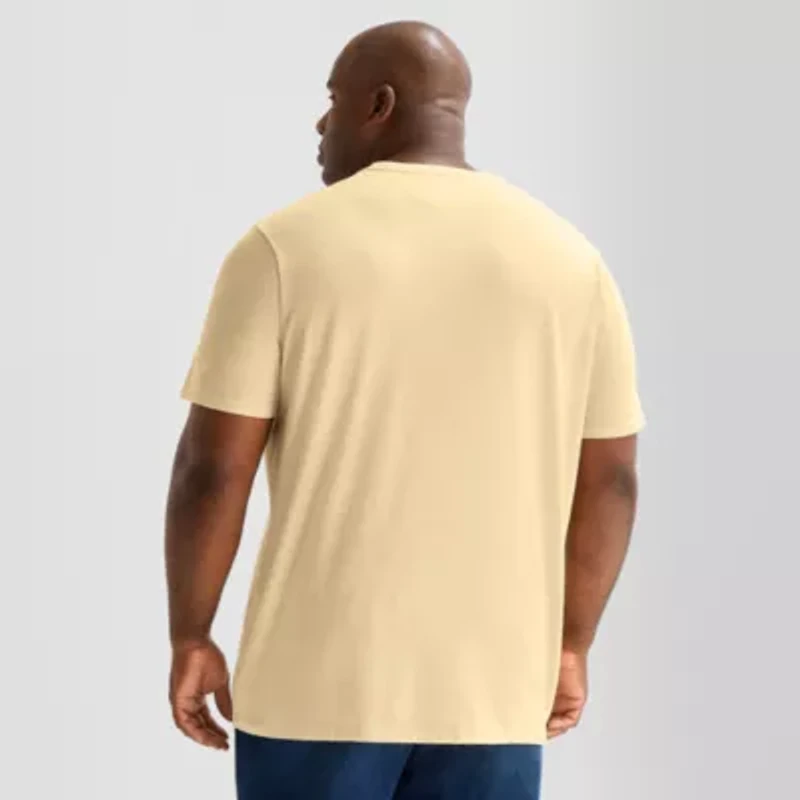 St. John's Bay Super Soft Mens Crew Neck Short Sleeve Quick Dry Stretch Fabric Big and Tall T-Shirt