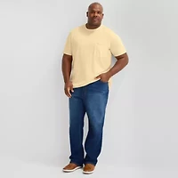 St. John's Bay Super Soft Mens Crew Neck Short Sleeve Quick Dry Stretch Fabric Big and Tall T-Shirt