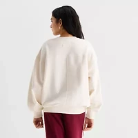 Arizona Womens Juniors Crew Neck Long Sleeve Sweatshirt