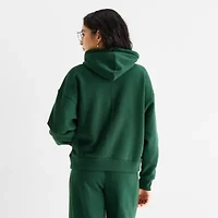Arizona Womens Juniors Long Sleeve Fleece Active Hoodie