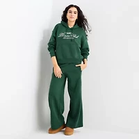 Arizona Womens Juniors Long Sleeve Fleece Active Hoodie