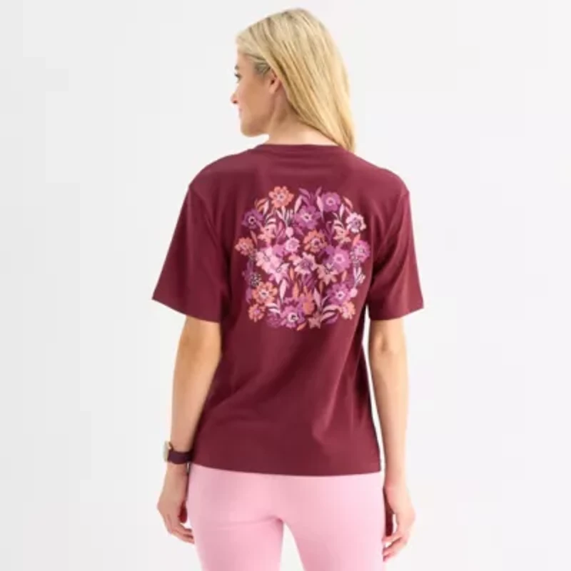 PUMA Womens Crew Neck Short Sleeve Active T-Shirt