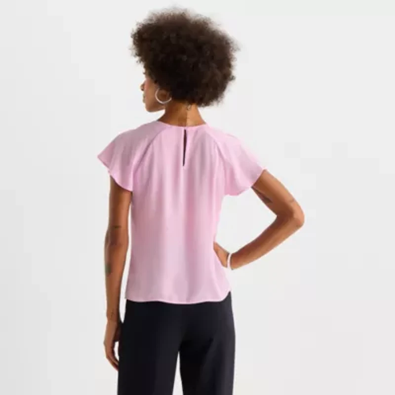 Worthington Petite Womens Perfect Blouse