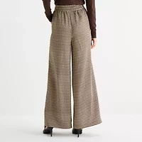 Worthington Womens Wide Leg Pull-On Pant