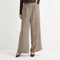 Worthington Womens Wide Leg Pull-On Pant