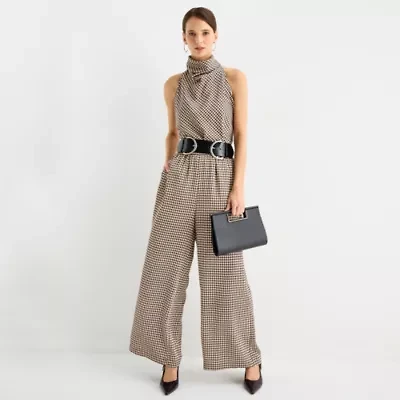 Worthington Womens Wide Leg Pull-On Pant