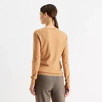 Worthington Womens V Neck Long Sleeve Pullover Sweater