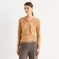 Worthington Womens V Neck Long Sleeve Pullover Sweater