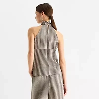 Worthington Womens Cowl Neck Sleeveless Blouse