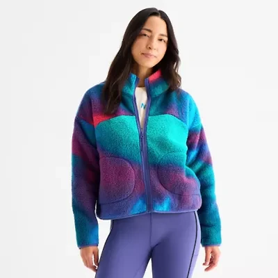 Xersion Womens Heavyweight Novelty Sherpa Softshell Jacket